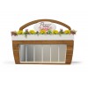 Pavilion modular prefabricat pentru florarie. Suprafata comerciala 22 mp MC30 Pavilion modular prefabricat pentru florarie. Suprafata comerciala 22 mp MC30