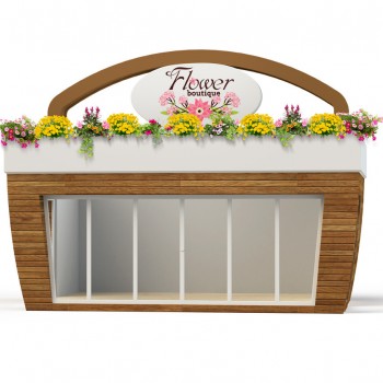 Pavilion modular prefabricat pentru florarie. Suprafata comerciala 22 mp MC30