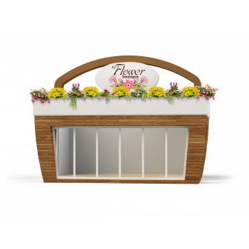 Pavilion modular prefabricat pentru florarie. Suprafata comerciala 22 mp MC30