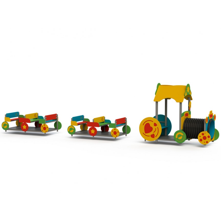 Structura tematica de joaca, Trenulet cu locomotiva TP02