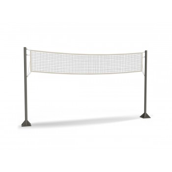 Stalpi de volei cu fileu standard cu o lungime de 9,5 m VE01