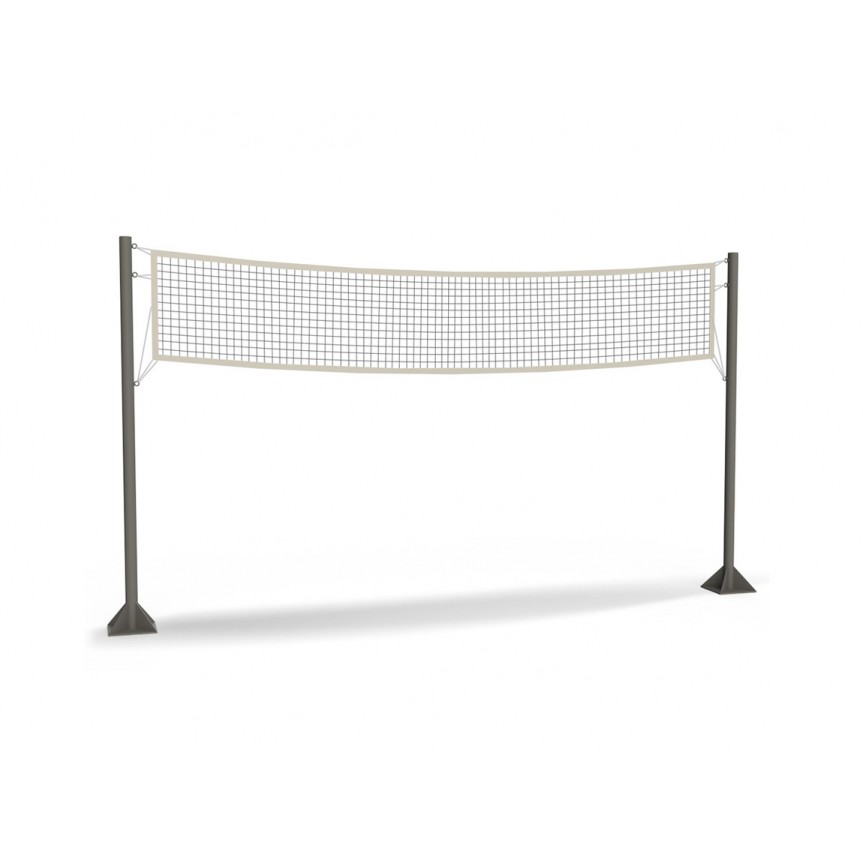 Stalpi de volei cu fileu standard cu o lungime de 9,5 m VE01